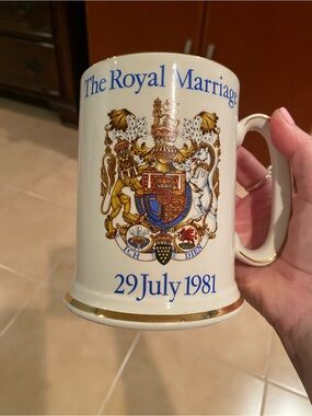 Rare Vintage Wood & Sons stein celebrating 1981 Royal Wedding Charles and Diana.